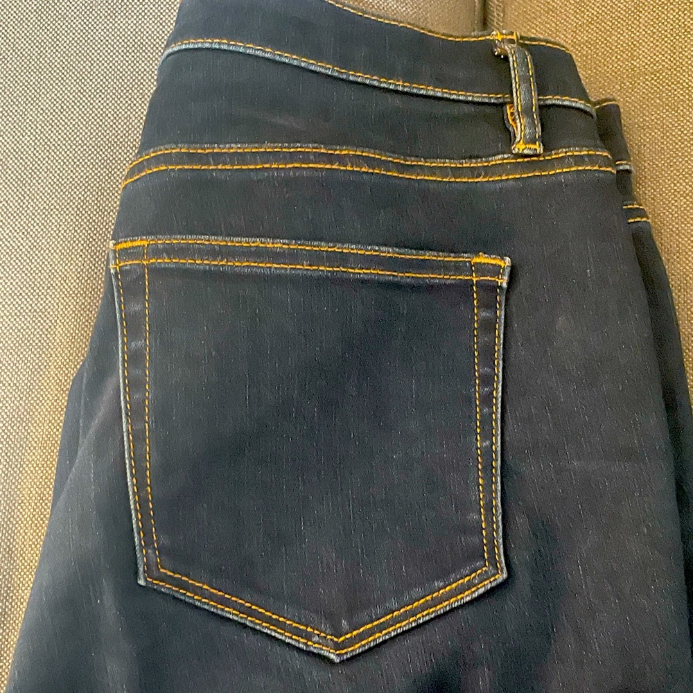 Loft The Skinny dark wash jeans. Size 10